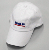 Ordernumber: M002851, White cap with DAF logo